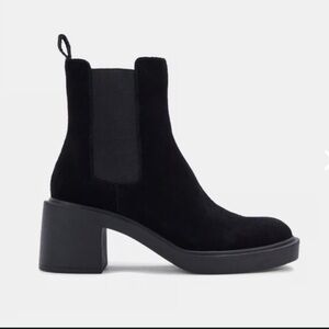 Dolce Vita Black Ankle Platform Booties